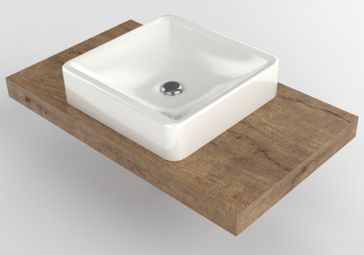 Pias 3D - Lavatório com suporte - Flaminia - SLNL+NL40A -...