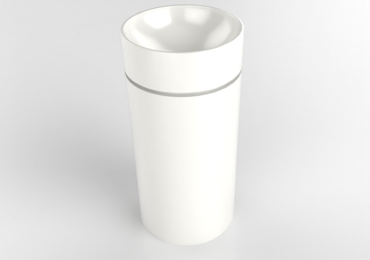 3D Waschbecken - Waschbecken mit Waschtischplatte -...