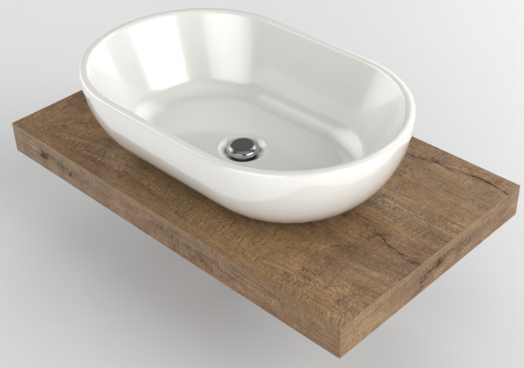 3D Sinks - Sink with Support - Flaminia - SLPS65+PS62C -...