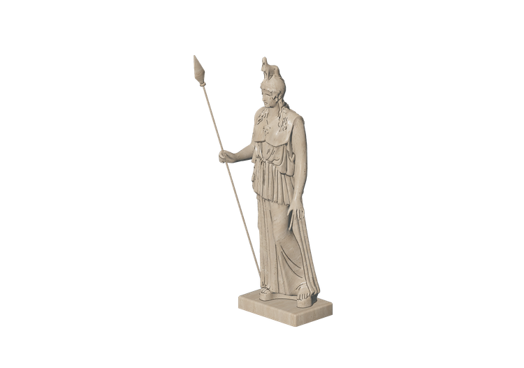 Esculturas 3D - Estátua Deusa Atena - ACCA software Esculturas 3D - Estátua Deusa Atena - ACCA software