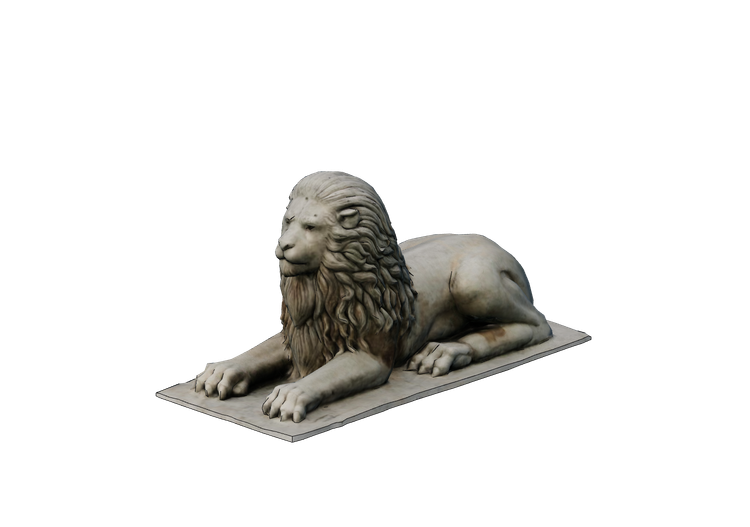 Esculturas 3D - Estátua leão - ACCA software Esculturas 3D - Estátua leão - ACCA software