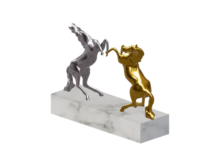 Esculturas 3D - Escultura Cavalos - ACCA software Esculturas 3D - Escultura Cavalos - ACCA software