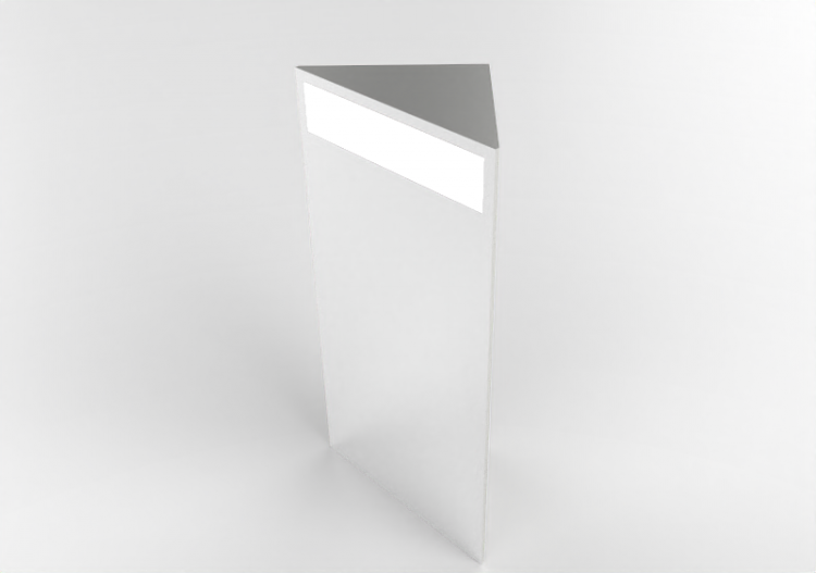 3D Mirrors - Corner container mirror with light - Flaminia...