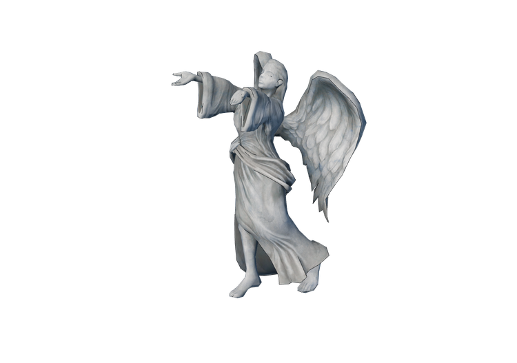 Esculturas 3D - Estátua angelical - ACCA software Esculturas 3D - Estátua angelical - ACCA software