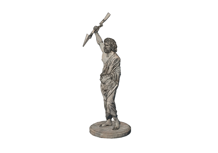 3D Skulpturen - Statue von Zeus - ACCA software 3D Skulpturen - Statue von Zeus - ACCA software