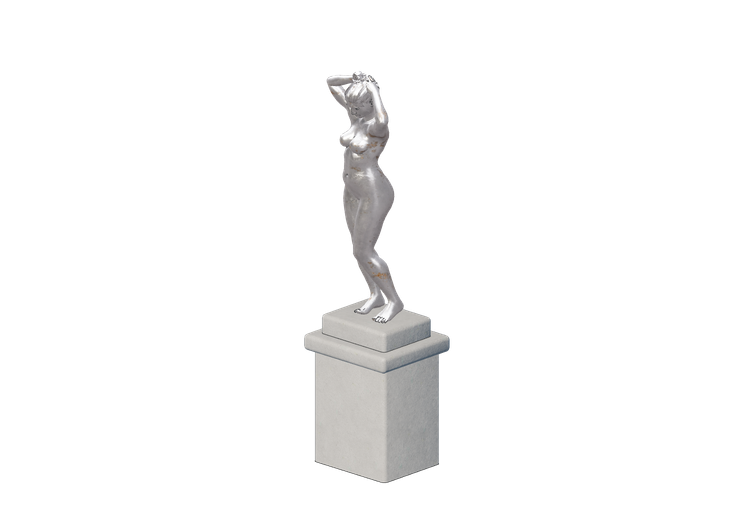 Esculturas 3D - Mulher no pedestal - ACCA software Esculturas 3D - Mulher no pedestal - ACCA software