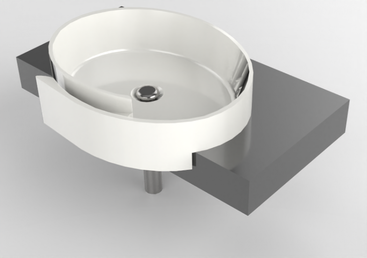 3D Sinks - Sink with support - Flaminia - F6RL56S - Forty6...
