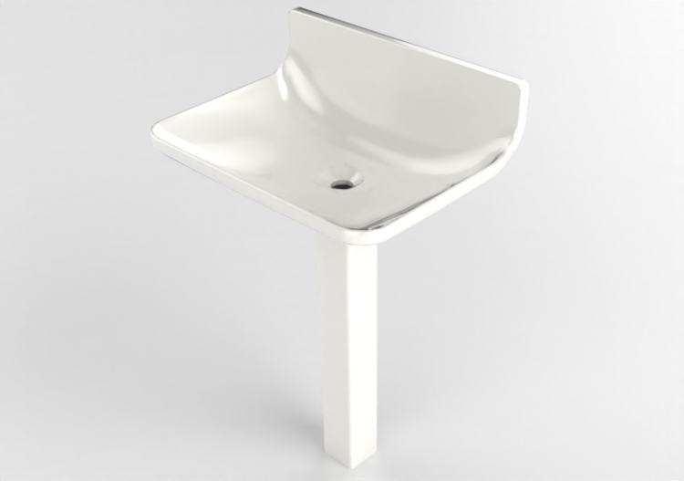 3D Sinks - Sink with support - Flaminia - PT64L+PT100 -...
