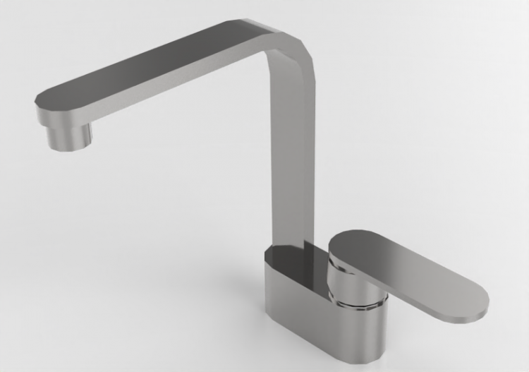 Torneiras 3D - Misturador monocomando para lavatório -...