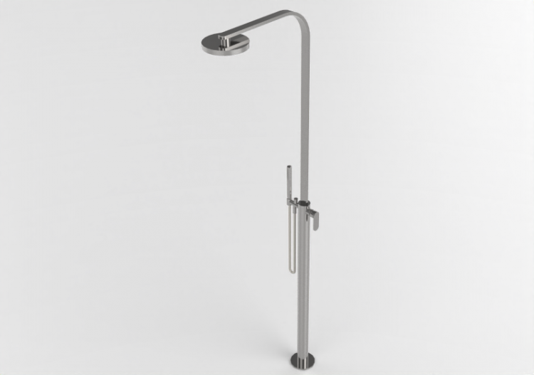 3D Taps - Free-standing shower mixer with dispenser and...
