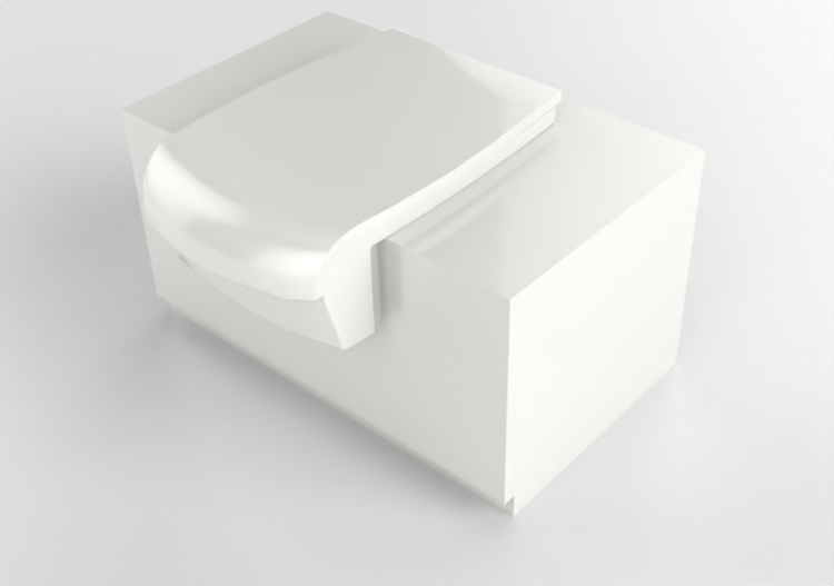 3D Vases - Concealed toilet - Flaminia - UNA75WB - Una -...