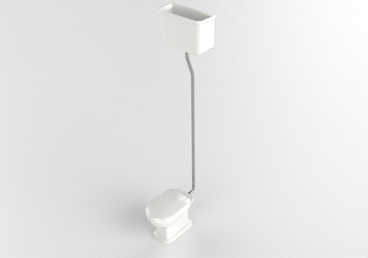 3D Vases - Wc with high waste cistern - Flaminia - 6008 -...