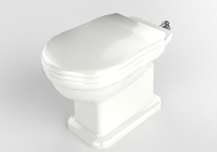 Vasos 3D - Vaso sanitário sanitário com descarga na parede...