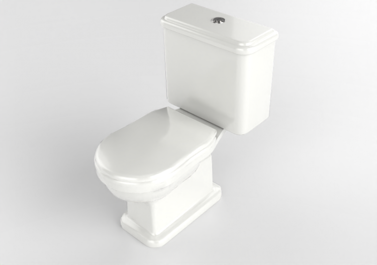 Vasi 3D - Vaso monoblocco con scarico a pavimento -...