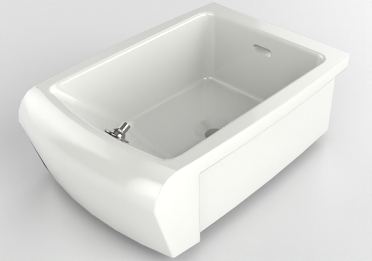 3D Bidet - Wall hung Bidet - Flaminia - UNA-B - Una - ACCA...
