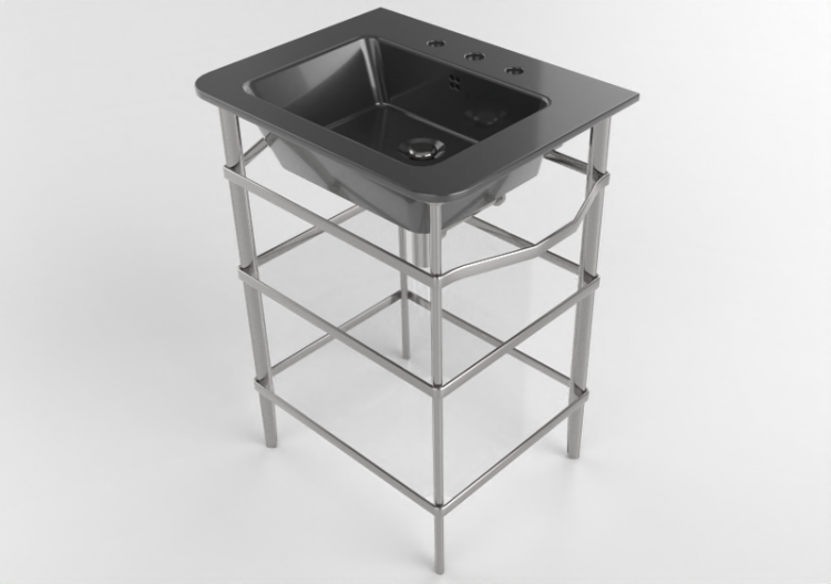 3D Waschbecken - Waschbecken mit Waschtisch - Flaminia -...