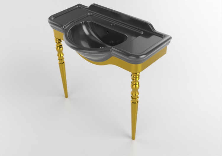 Lavabi 3D - Lavabo con supporto - Flaminia - 3017 - Fidia -...