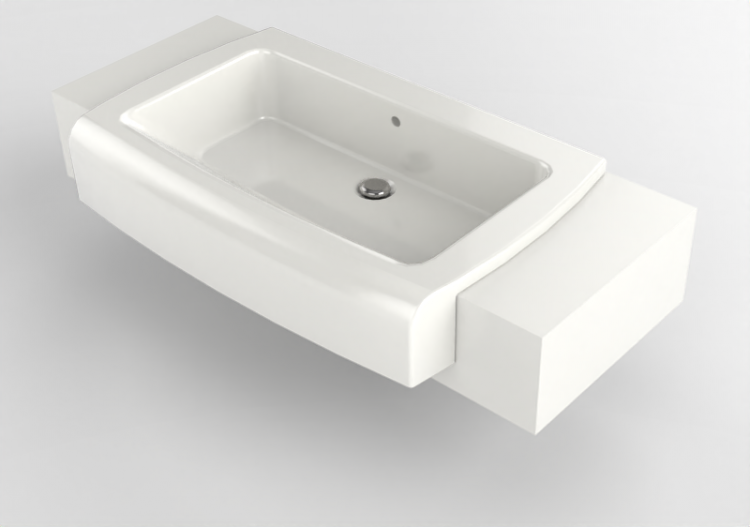 3D Waschbecken - Waschbecken mit Waschtisch - Flaminia -...
