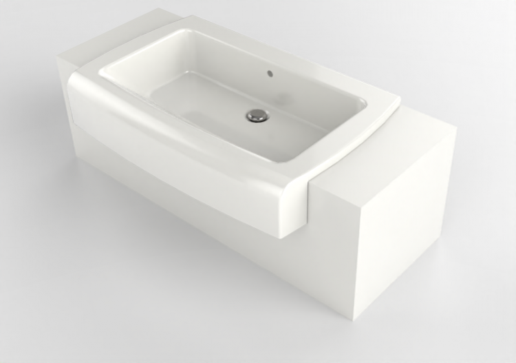 3D Sinks - Washbasin with support - Flaminia - UNA90C1-C2 -...