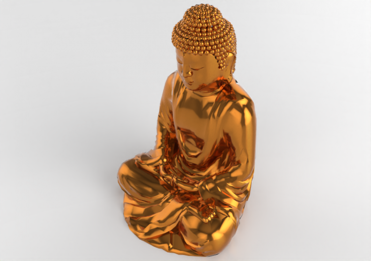 Esculturas 3D - Estátua Buddha - ACCA software