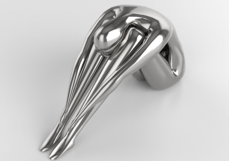 Sculture 3D - Scultura donna seduta - ACCA software