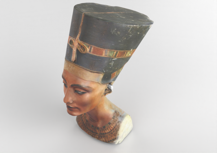 Esculturas 3D - Busto de Nefertiti - ACCA software