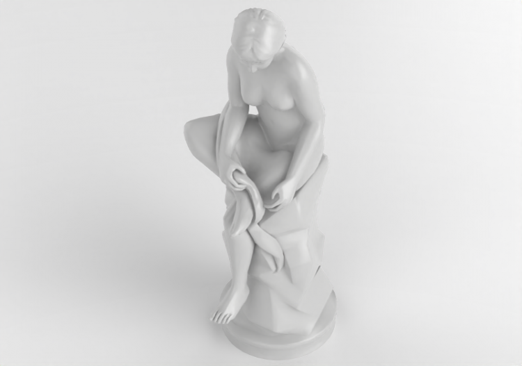 Esculturas 3D - Estátua ninfa - ACCA software