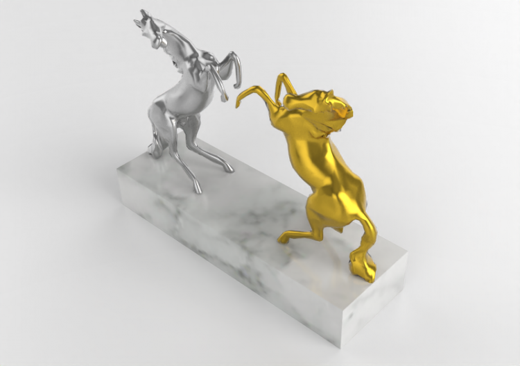 Sculptures 3D - Sculture Chevaux - ACCA software