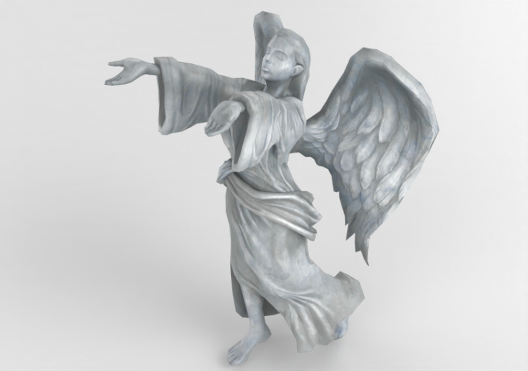 3D Sculptures - Statue of angelica - ACCA software