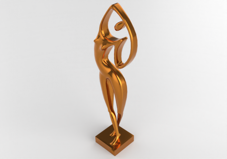 Esculturas 3D - Estatua moderna - ACCA software
