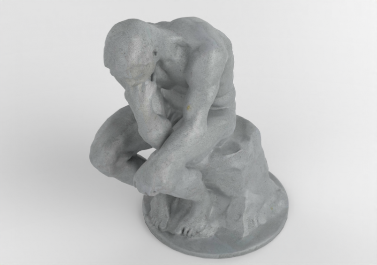 3D Sculptures - Statue of “Il pensatore” - ACCA software