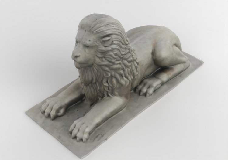 3D Skulpturen - Statue Löwe - ACCA software