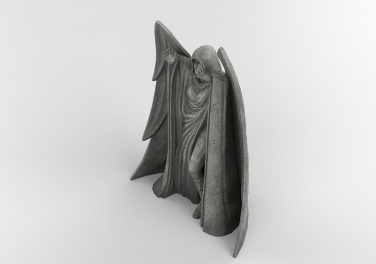 Sculptures 3D - Statue d'ange voilé - ACCA software