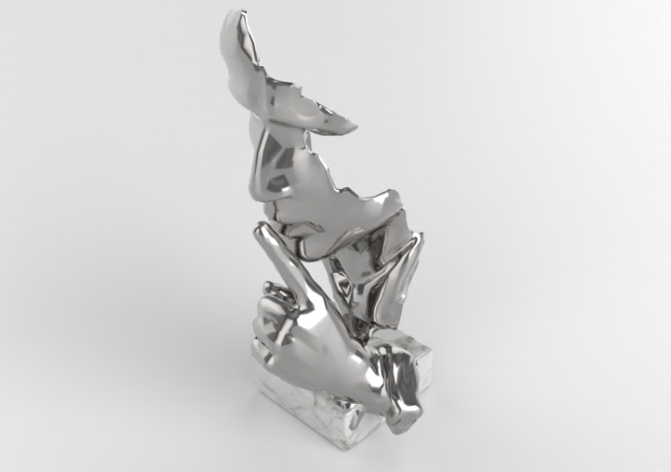 3D Sculptures - Statue of “Il silenzio” - ACCA software