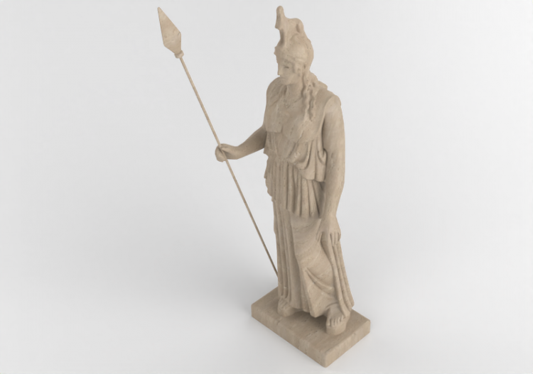 Sculture 3D - Statua Dea Atena - ACCA software