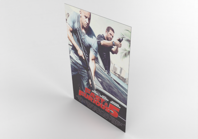 Stampe 3D - Poster Fast and Furious 5 - ACCA software