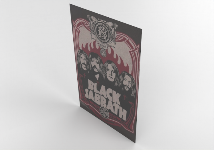 3D Poster - Poster Black Sabbath - ACCA software