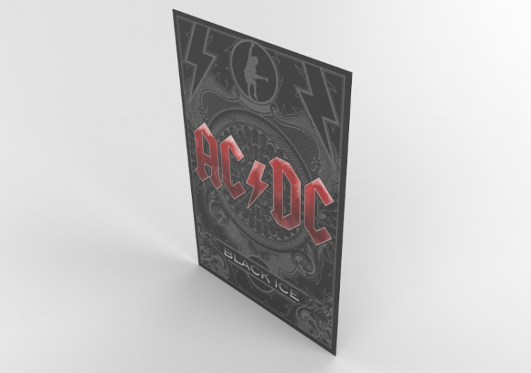 Impressões 3D - Cartaz AC DC - ACCA software