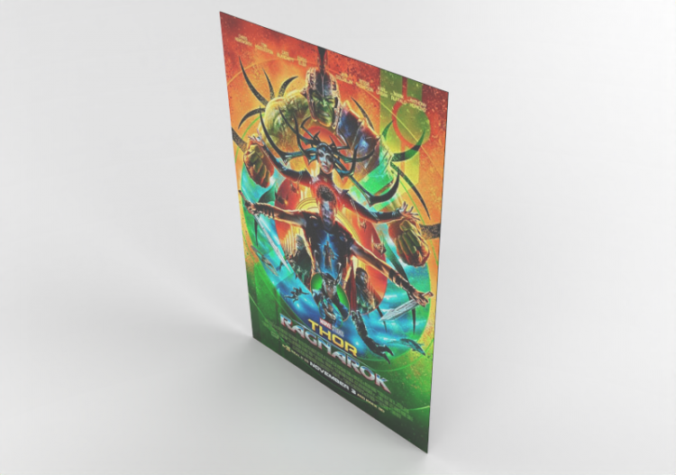 3D Prints - Poster Thor Ragnarok - ACCA software