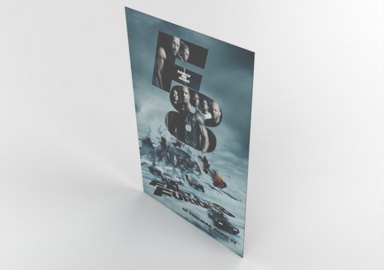 3D Poster - Poster Fast and Furious 8 - ACCA software