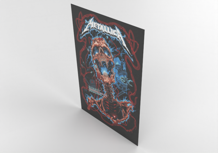 3D Prints - Poster Metallica - ACCA software