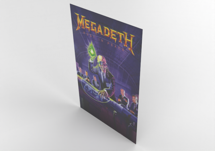 Impressões 3D - Cartaz Megadeth - ACCA software
