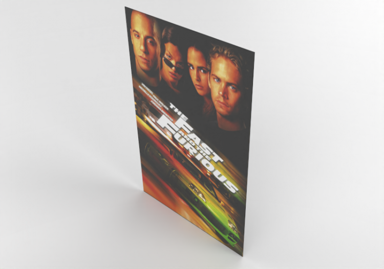 3D Prints - Poster Fast and Furious - ACCA software