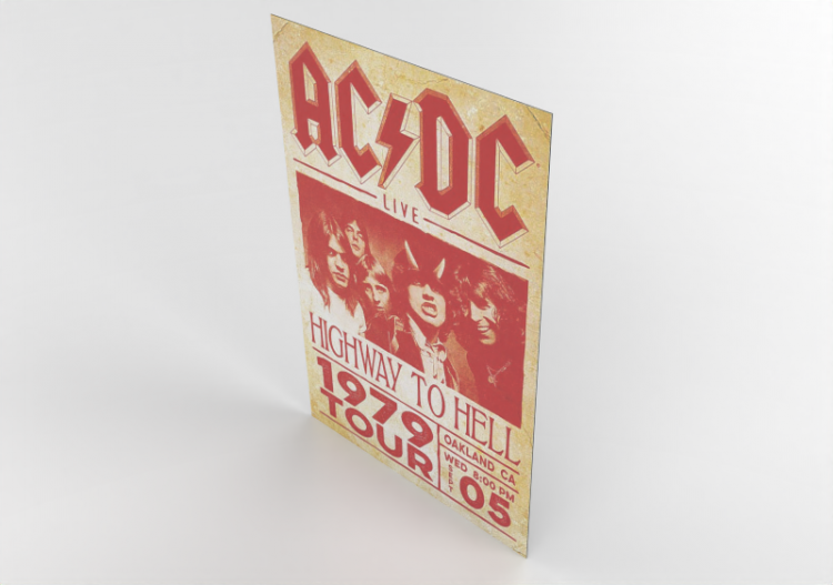 3D Prints - Poster AC DC - ACCA software