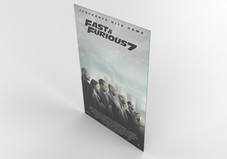 Impressões 3D - Cartaz Velozes e Furiosos 7 - ACCA software