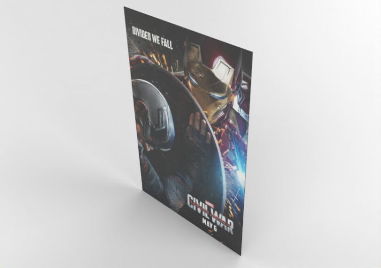 Vinilos 3D - Póster Capitán América Civil War - ACCA...