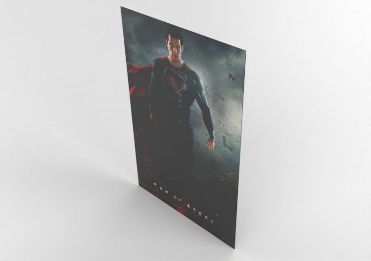 Stampe 3D - Poster Man of steel - ACCA software