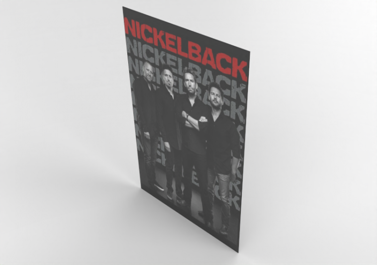 Impressões 3D - Cartaz Nickelback - ACCA software