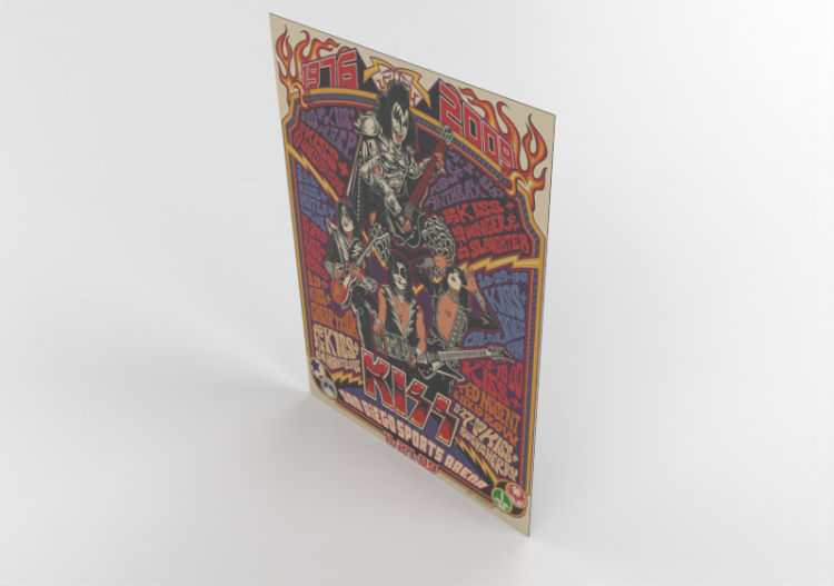 3D Poster - Poster Kiss - ACCA software