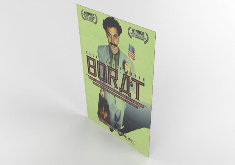 3D Poster - Poster Borat - ACCA software